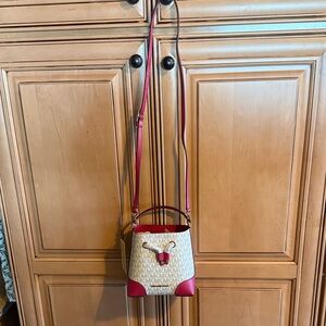 Michael Kors Pink and Cream Crossbody Bag